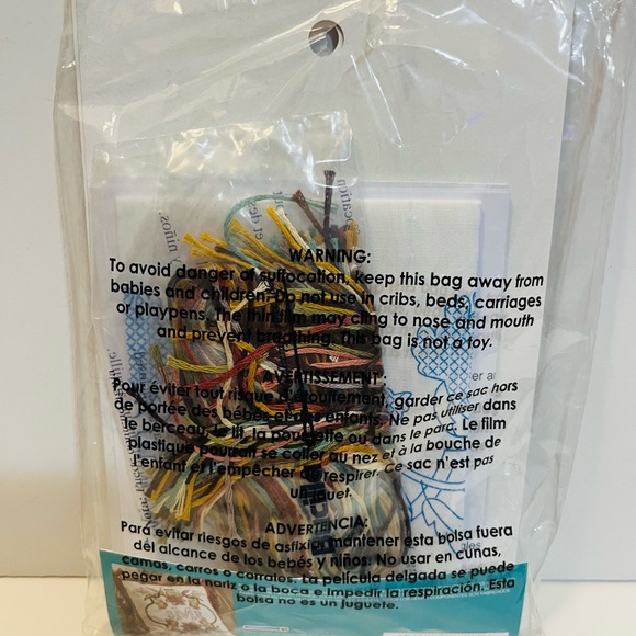 Dimensions Mom's Rules Cross Stitch Bucilla Monogram Pillow & Artesprix Ink Lot - Picture 3 of 7